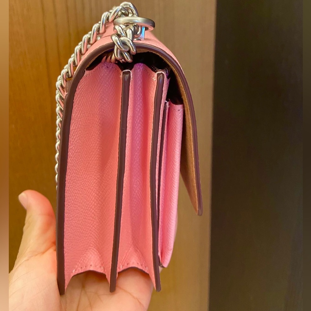 Coach Silver/ Flower Pink Mini Klare Crossbody # C9949 - Picture 5 of 9
